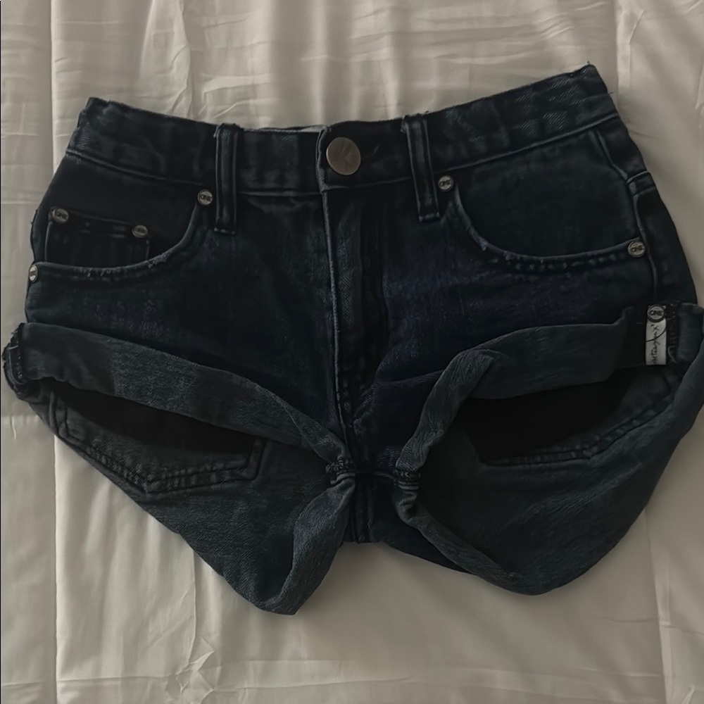 One teaspoon Women's Black Denim Shorts